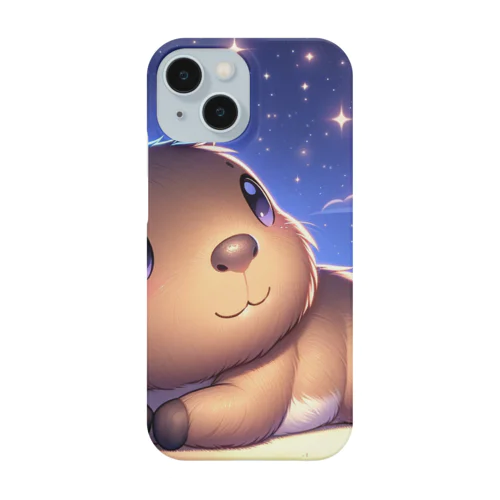 星空の下でリラックスカピバラ Smartphone Case