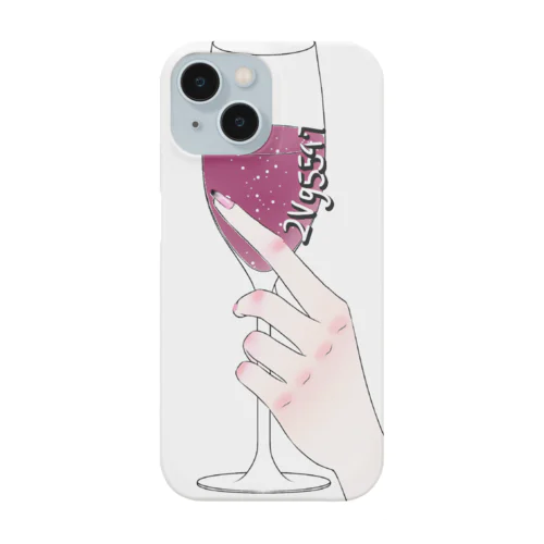 ワインを持った量産系 Smartphone Case