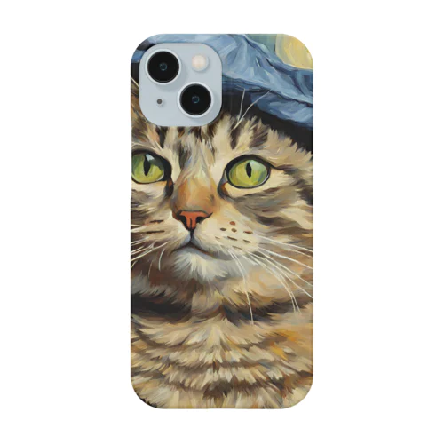 帽子をかぶったゴッホな猫～Part1～ Smartphone Case