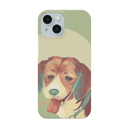 草の上のビーグルさんとパパ Smartphone Case