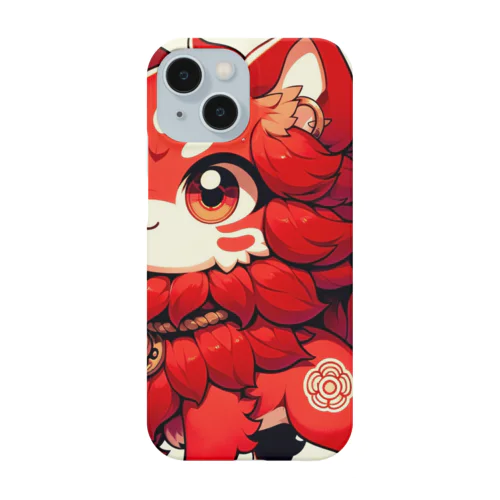 かわいいシーサーのアニメ風イラストグッズ Smartphone Case