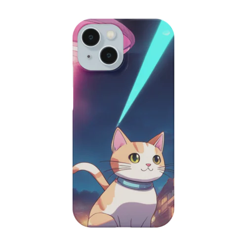 『猫』と『UFO』が融合した驚愕のキャトルミューティレーションシリーズ Smartphone Case