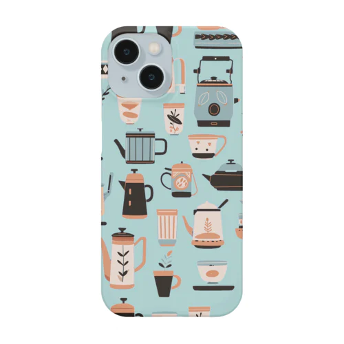 coffee pot (blue) Smartphone Case