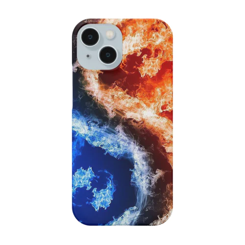 氷と炎が追いかけあう Smartphone Case