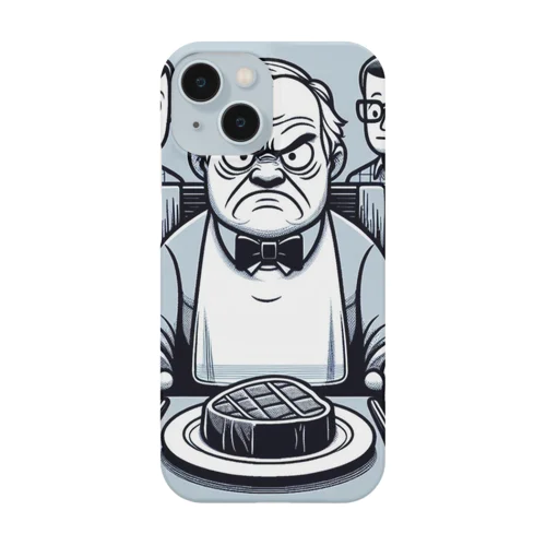 ステーキを食べるイカツイおじさん Smartphone Case