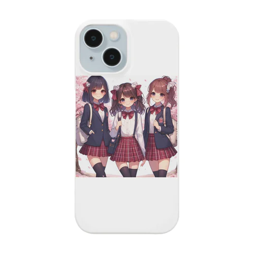 AIが作った可愛い制服の女の子 Smartphone Case