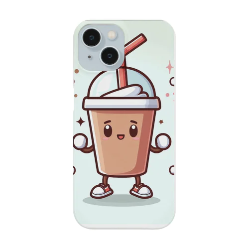 一緒に飲みたくなるかわいいドリンクのキャラクター Smartphone Case