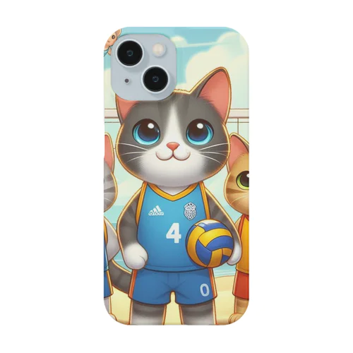 猫好きのみなさん必見！愛らしい猫のバレーボールグッズ Smartphone Case