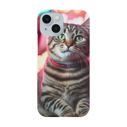 アメリカンショートヘア#3【ネオンストリートcat】 Smartphone Case