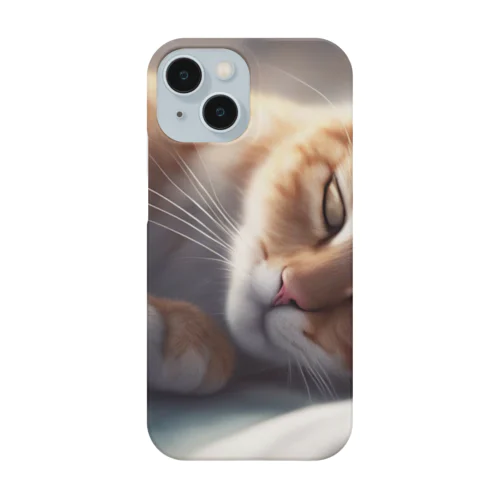 足をくるりと絡めながら寝る猫ちゃん Smartphone Case