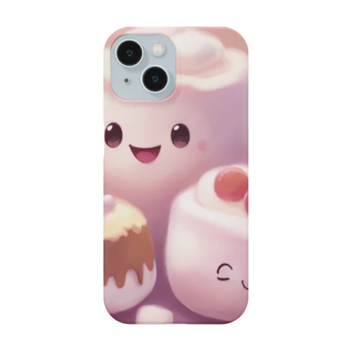 ふわふわマシュマロかわいいプリン Smartphone Case