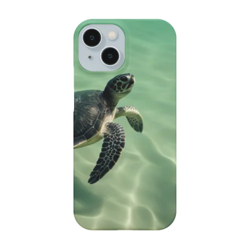 ２、明日へ向かって泳ぐカメ Smartphone Case