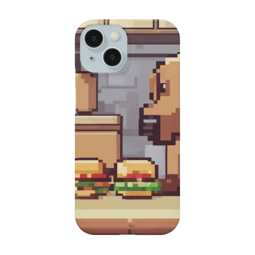 ハンバーガーを作っている犬 Smartphone Case