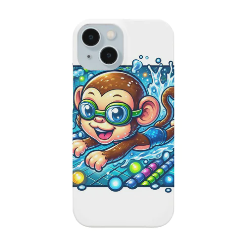 Swimming monkey Smartphone Case