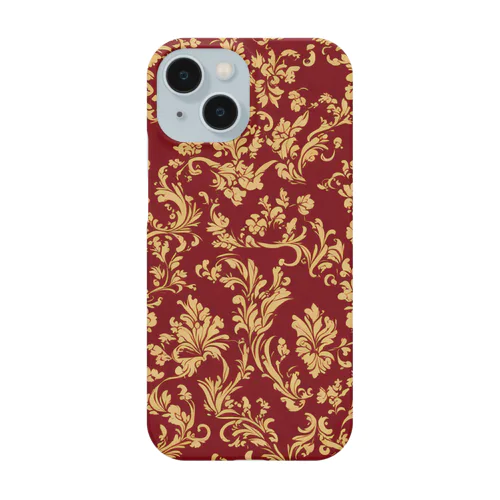 華やかダマスク柄。 Smartphone Case