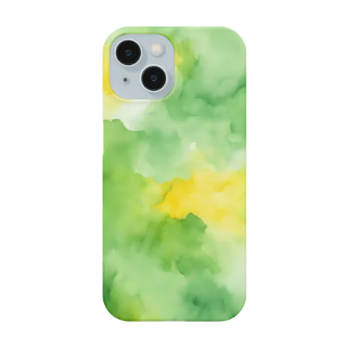 水彩グリーン Smartphone Case