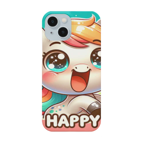 虹色に微笑むお馬さん Smartphone Case