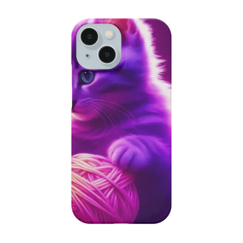 【Neon Animals】毛玉kitty🐈 Smartphone Case