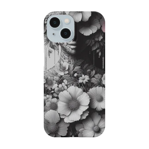 花と女性 Smartphone Case