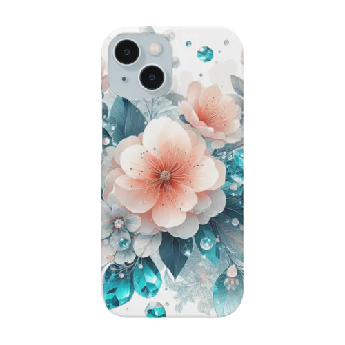 桃の花×エメラルド Smartphone Case