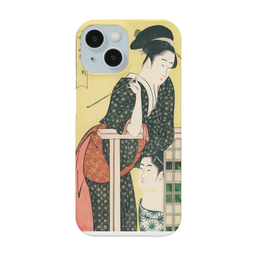 浮世絵：喜多川歌麿_娘日時計・未ノ刻 iPhone Smartphone Case