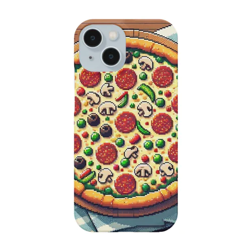 ピザのピクセルイラスト スマホケース