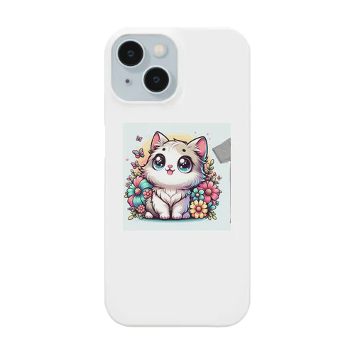 可愛いいねこが目を輝かせています！ Smartphone Case