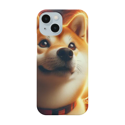 柴犬、花火を見る Smartphone Case