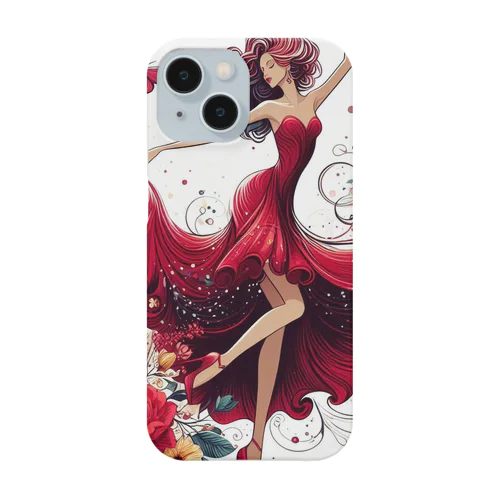 鮮やかなドレスに包まれた女性 Smartphone Case