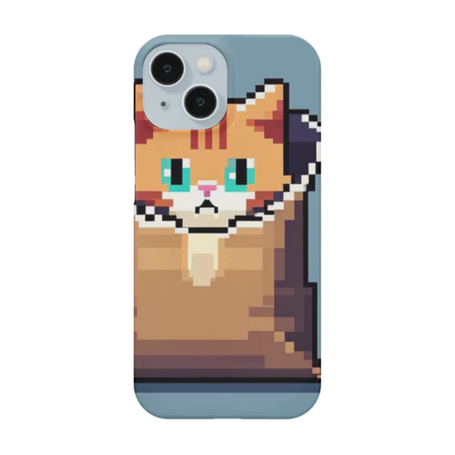 ドット絵の猫 スマホケース