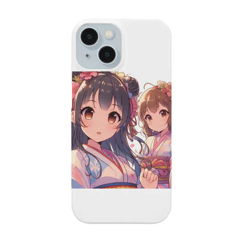 和服が似合う美人姉妹 Smartphone Case