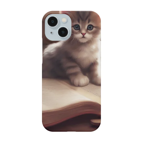 可愛い子猫の読書 Smartphone Case