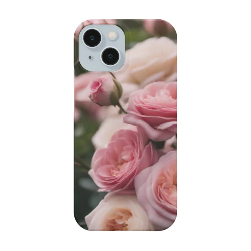 ローズ柄（イングリッシュローズ） Smartphone Case