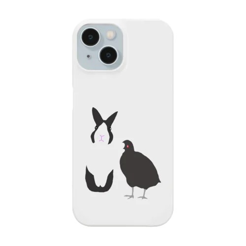 ダッチうさぎ(立)とオオバン Smartphone Case