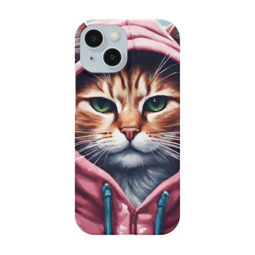 桜舞うなかオシャン猫 Smartphone Case