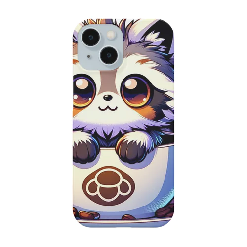 にゃんコーヒー タヌキ猫 Smartphone Case