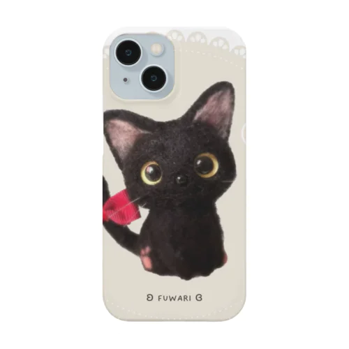 黒猫しっぽリボン Smartphone Case