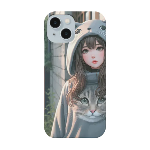 猫パーカーの女の子(11) Smartphone Case