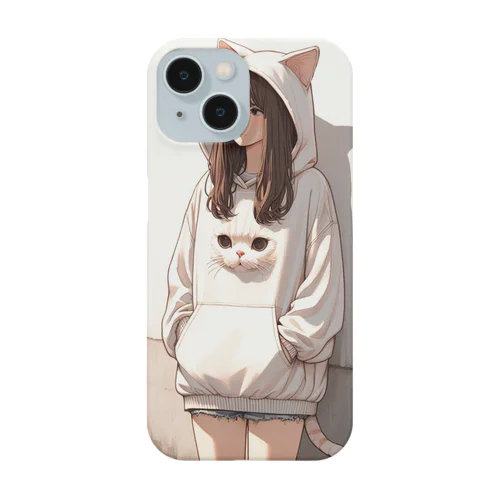 猫パーカーの女の子(14) Smartphone Case