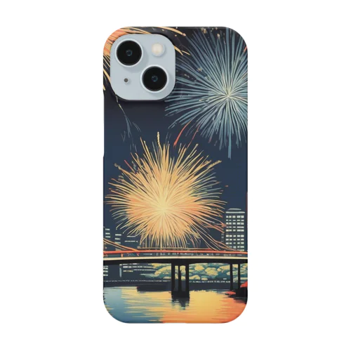 日本の風景:日本の夏　花火大会、Japanese scenery: Japanese summer, fireworks festival Smartphone Case