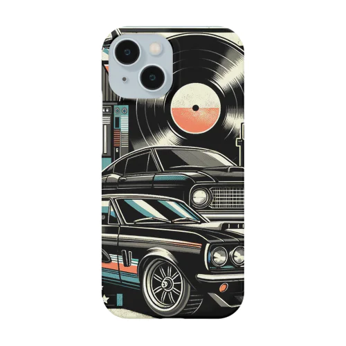 車とレコード Smartphone Case