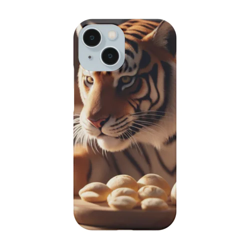 パンを焼いているトラ Smartphone Case