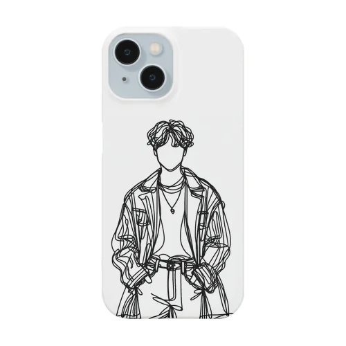 線画の人 Smartphone Case