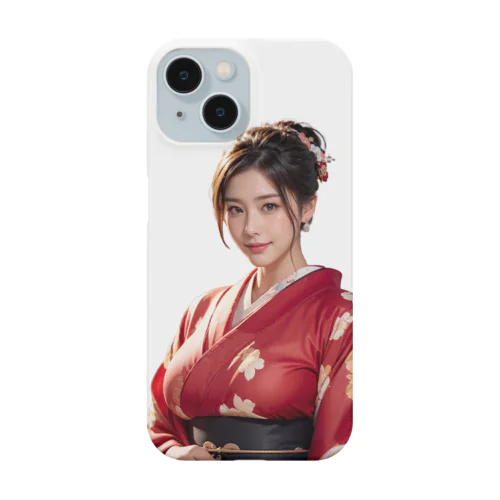 ラメ子_着物_赤 Smartphone Case