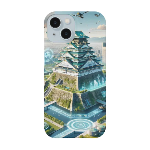 近未来を予感させる大阪城 Smartphone Case