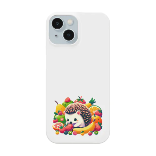 ハリネズミとたくさんの果物 Smartphone Case