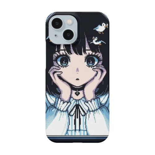 インターネットに夢中な女の子 Smartphone Case