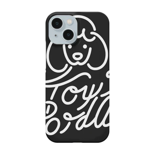 Toy poodle ブラックロゴ　シンプル スマホケース