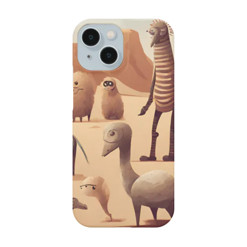 砂漠の奇妙な生き物たち Smartphone Case