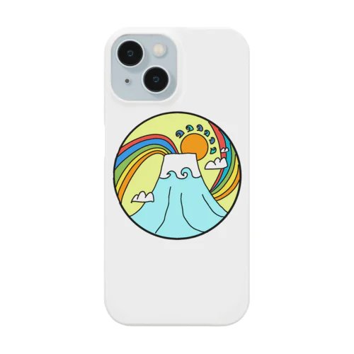 japan mount Fuji rainbow Smartphone Case